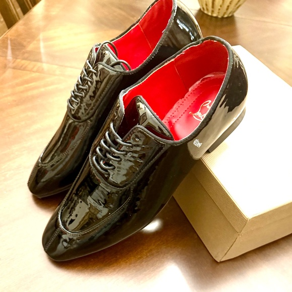 NEW/AUTHENTIC - Christian Louboutin Men’s Patent Leather Luxury Dress Shoes - Picture 9 of 16
